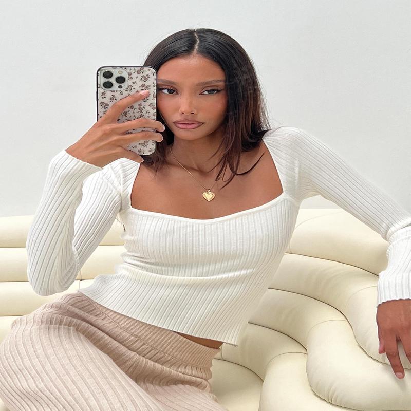 Mavins Long Sleeve Top White