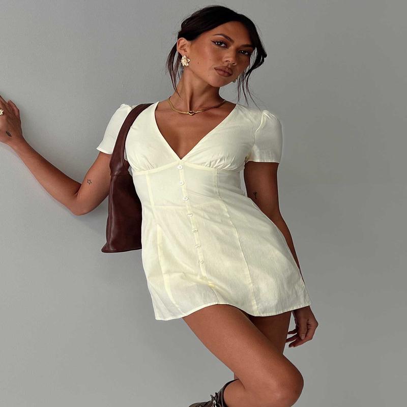 Loveliness Playsuit Lemon