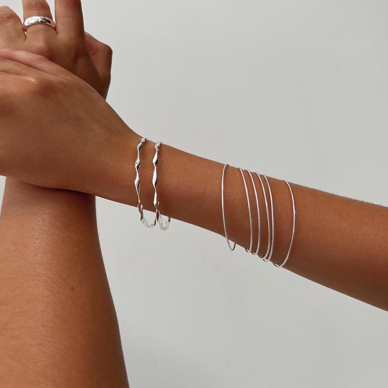 Kiesha Bracelet Pack Silver