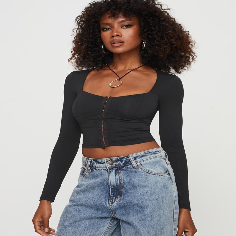 Torrado Long Sleeve Top Black