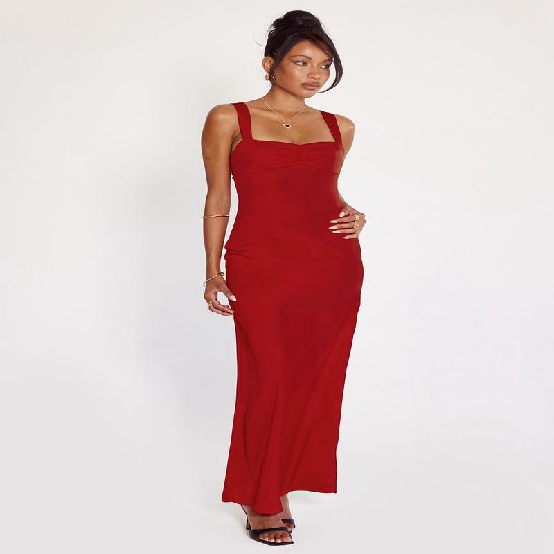 Strauss Maxi Dress Red