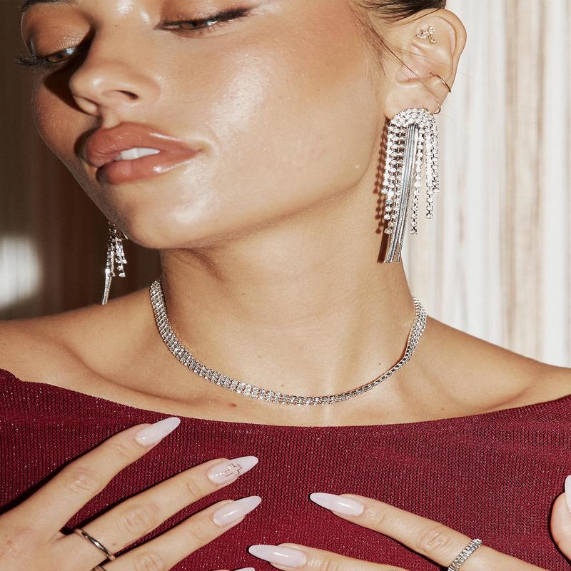 Tennis Necklace Silver