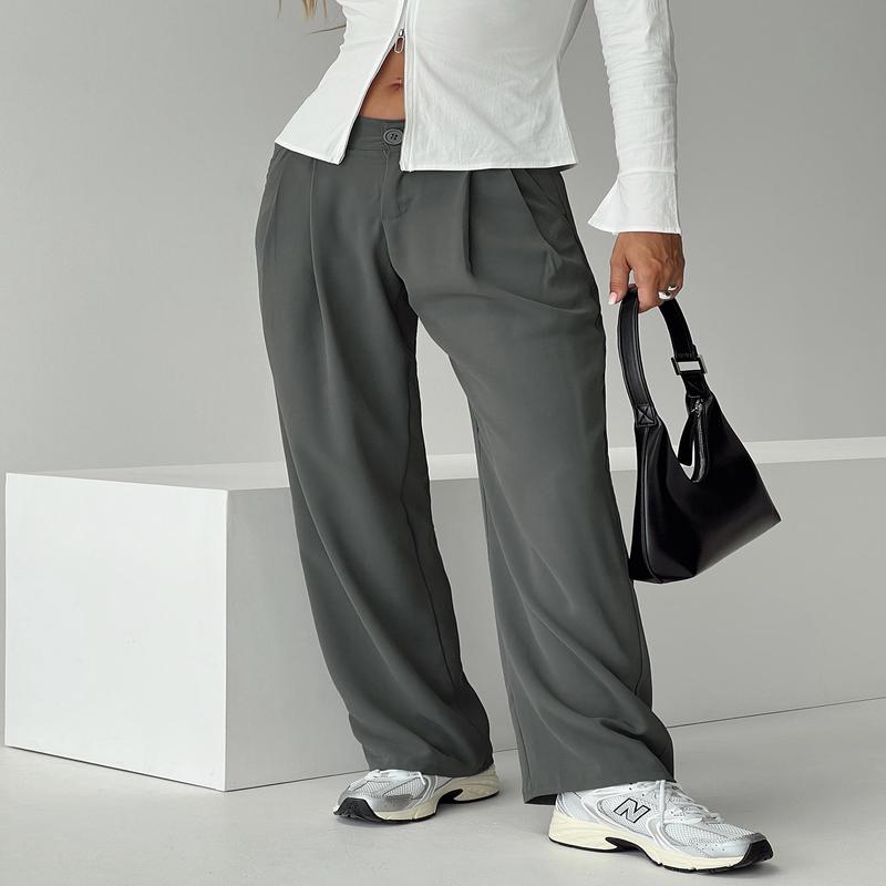 Nikkey Low Rise Pants Slate