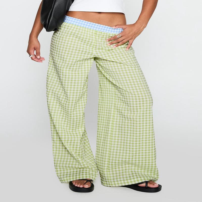 Neevie Wide Leg Pants Green