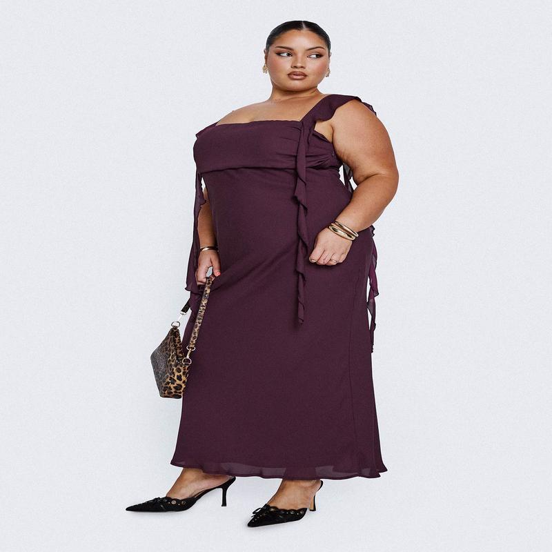 Lanai Maxi Dress Plum Curve