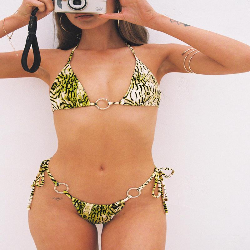 Sunbrella Tie Side Bikini Bottoms Snake