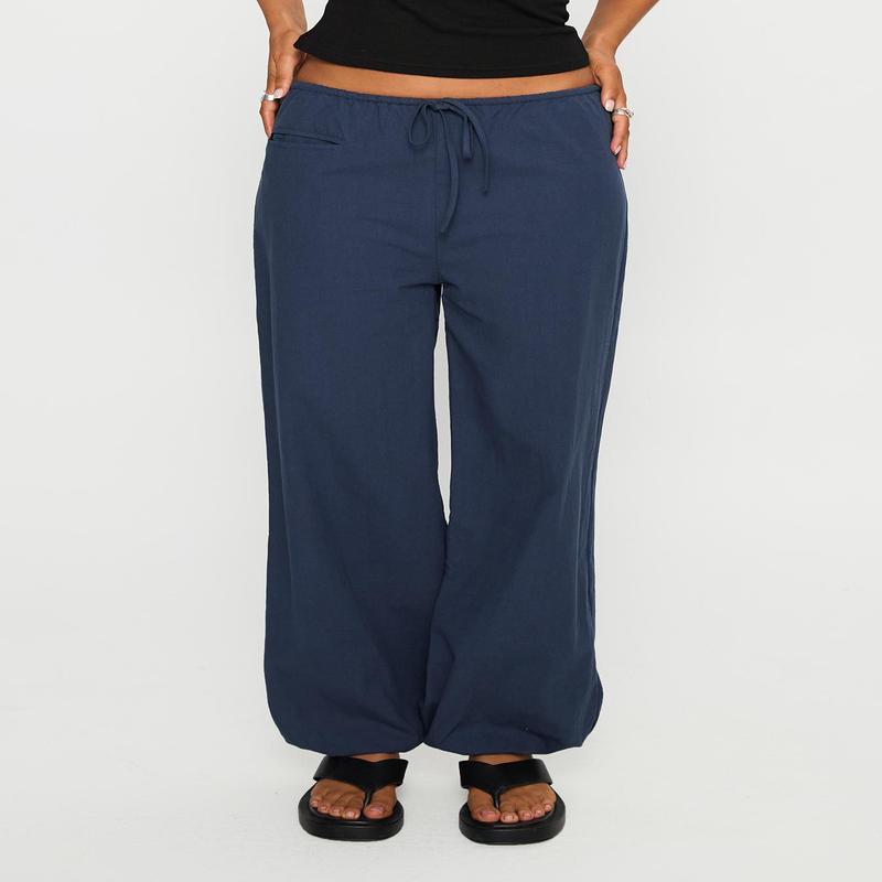 Zodie Low Waist Pants Navy