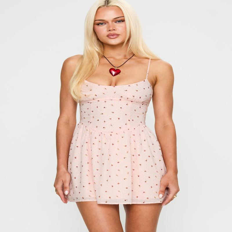Angeletta Mini Dress Pink Floral
