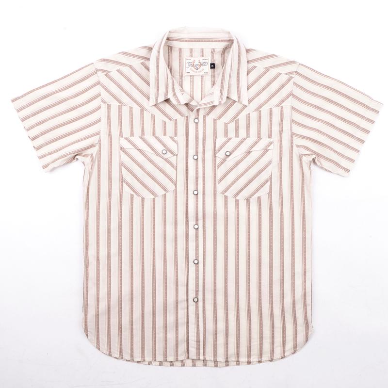Calico S/S Brown Stripe
