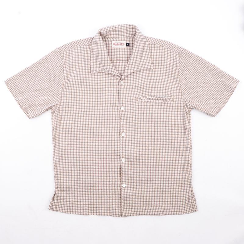 Cayucos Seersucker White Plaid