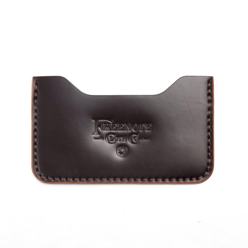 GOLDEN AGE SUPPLY CO. - MARYAM SHELL CORDOVAN BURGUNDY - MINIMALIST CARD WALLET