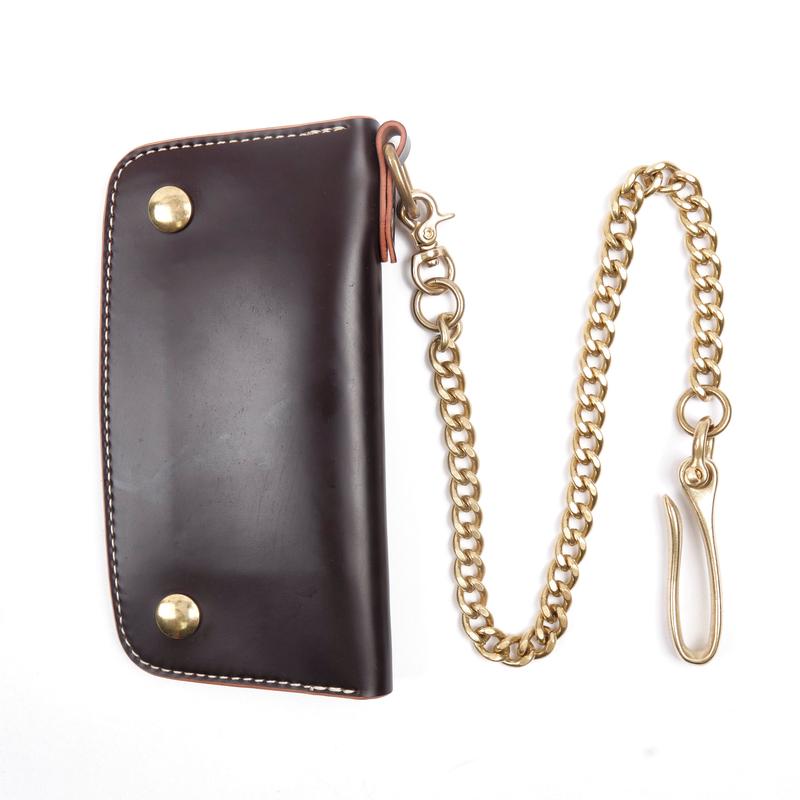 GOLDEN AGE SUPPLY CO. - MARYAM SHELL CORDOVAN BURGUNDY - TRUCKER WALLET