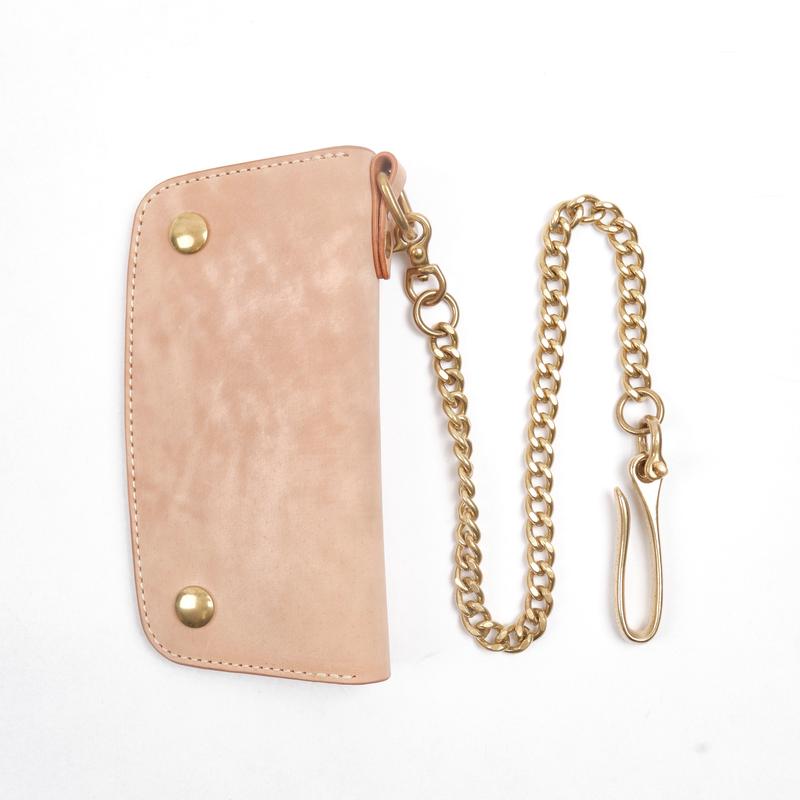 GOLDEN AGE SUPPLY CO. - MARYAM SHELL CORDOVAN UNGLAZED NATURAL - TRUCKER WALLET