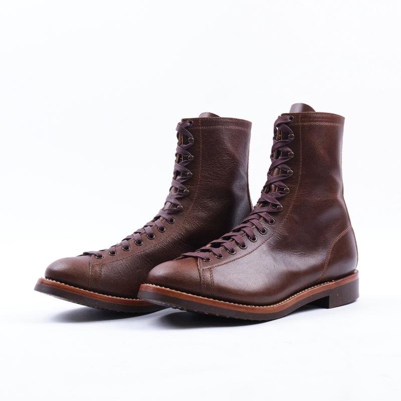 John Lofgren Fieldmaster Boot - Horween SHF Horsehide Havana