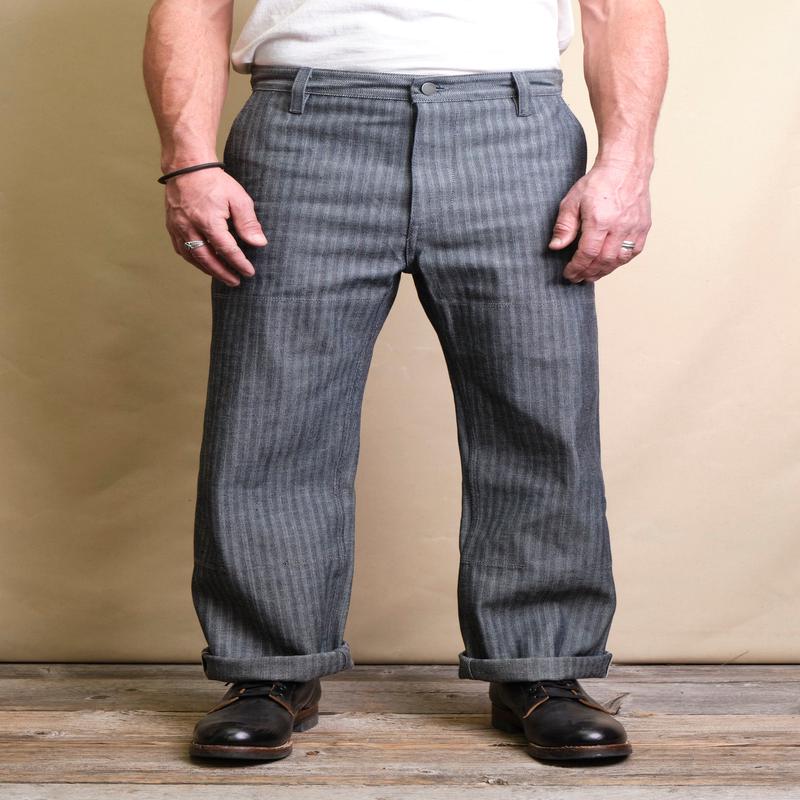 Ortega Pant 13 Ounce Grey Herringbone
