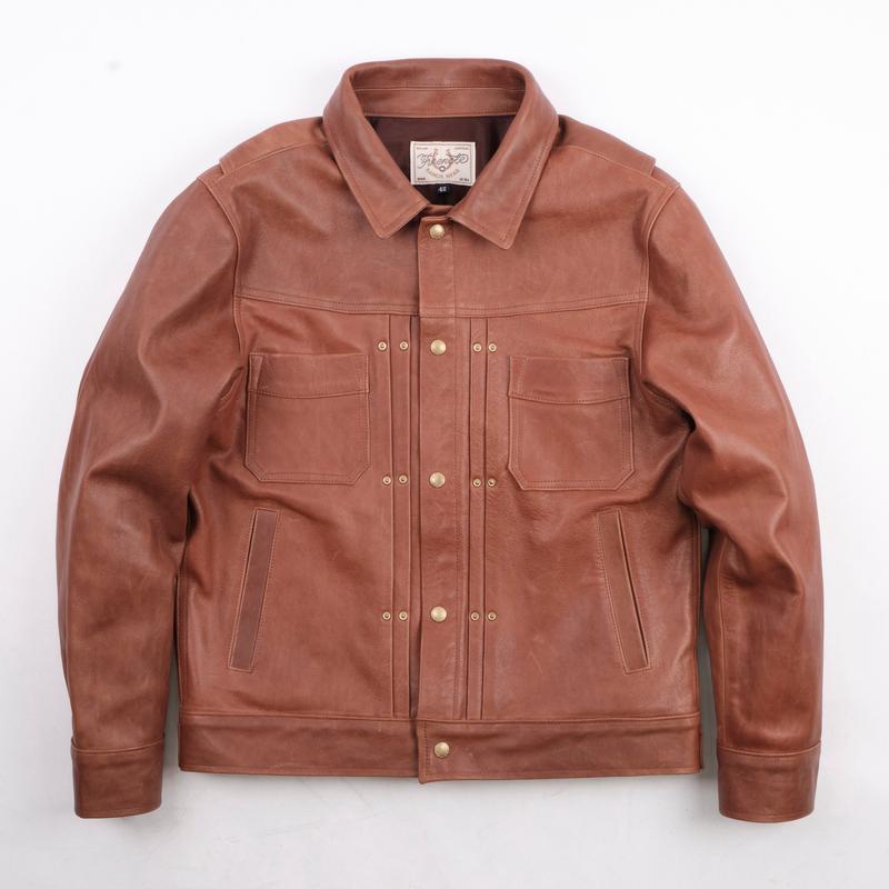 Riders Jacket Tobacco Horsehide