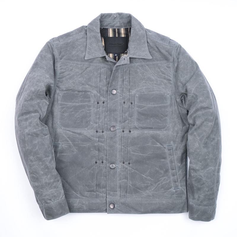 Riders Jacket Waxed Canvas  Charcoal