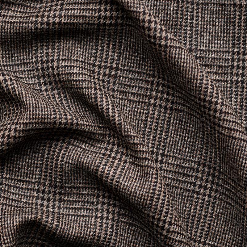TD25 : Brown Slate Glen Check Tweed