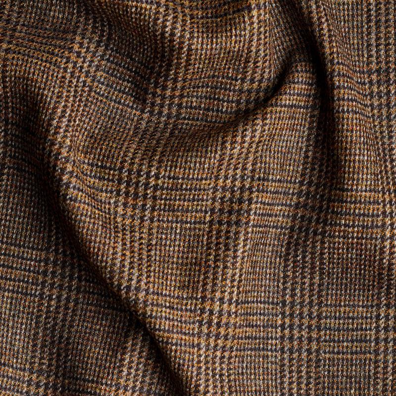 TD27 : Grey Rust Prince of Wales Check Tweed