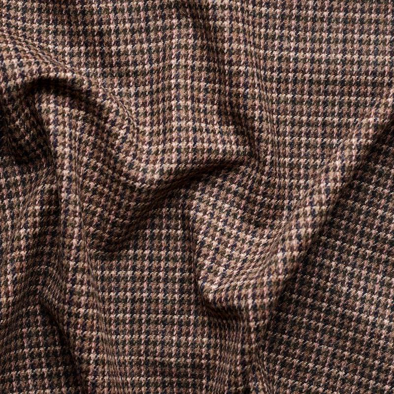 TD40 : Tonal Brown & Pink Houndstooth