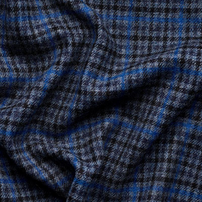 TD45 : Navy Gunclub Check with Royal Blue