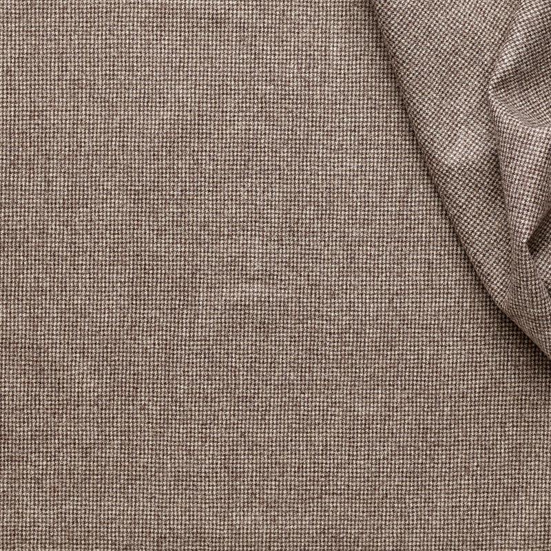 WF2-20 : Worsted Flannel Brown Houndstooth
