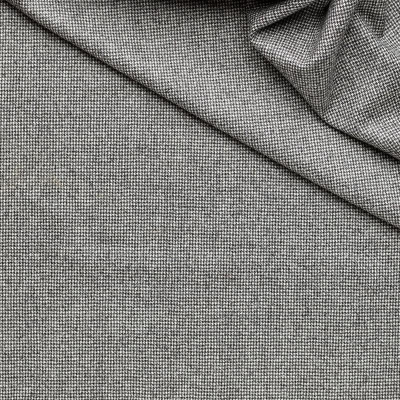 WF2-21 : Worsted Flannel Grey Houndstooth