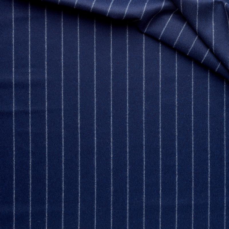 WF2-27 : Worsted Flannel Blue Shadow Stripe