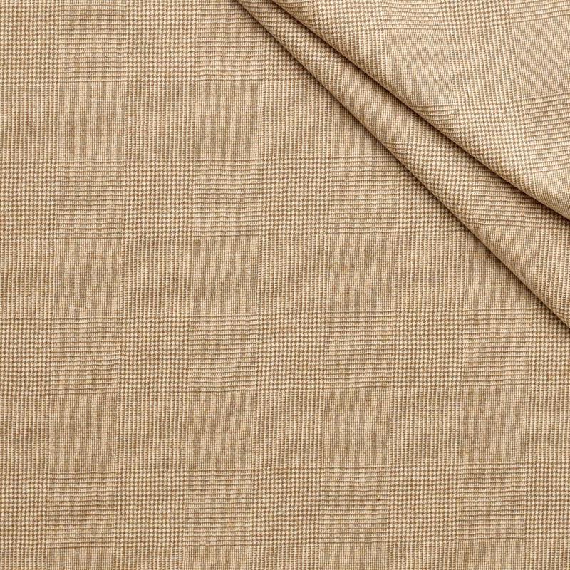 WF2-30 : Worsted Flannel Camel Glen Check