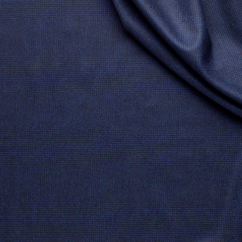 WF2-36 : Worsted Flannel Navy Glen Check