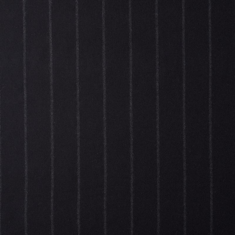 WF2-39 : Worsted Flannel Navy Wide Stripe