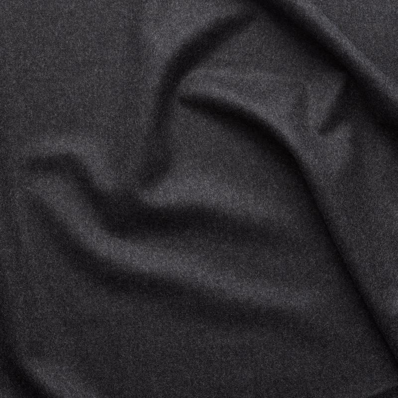 WF2-76 : Worsted Flannel Graphite Grey Plain
