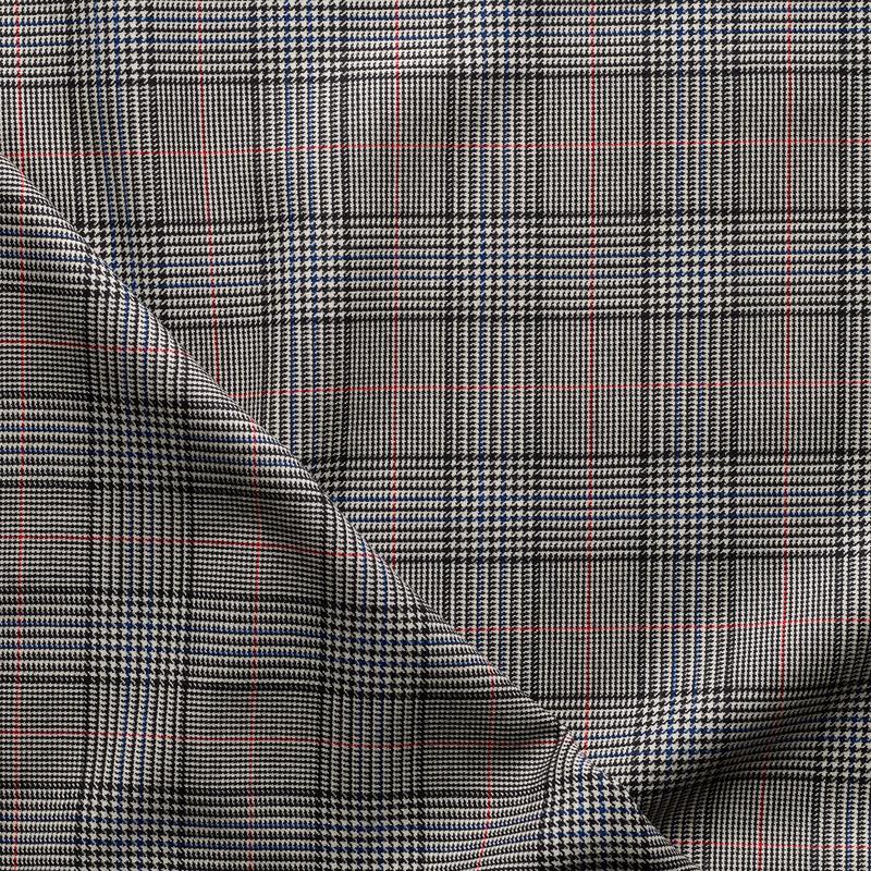 WT5 : Worsted Classics Fancy Glen Check with Red and Blue Deco