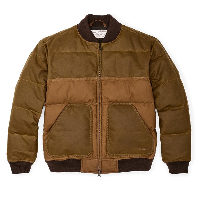 Down Bomber Jacket - Dark Tan