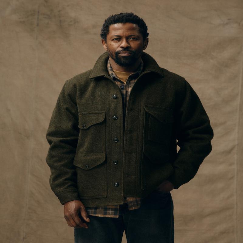 Mackinaw Wool Cruiser Jacket - Forest Green