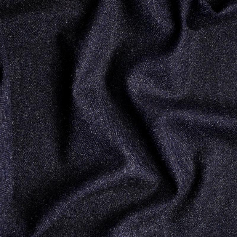 TD12 : Fordwater Char-Navy Herringbone Tweed