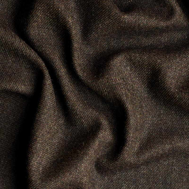 TD18 : Dark Olive Twill Tweed