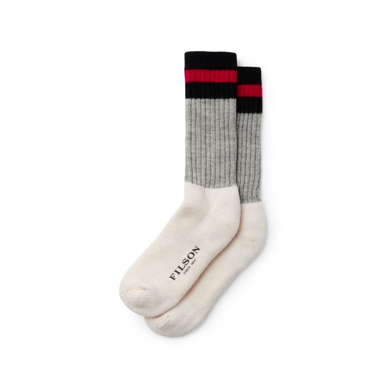 1970s Logger Thermal Socks - Black / Red