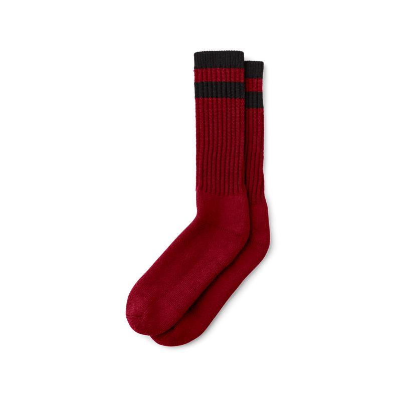 1970s Logger Thermal Socks - Scarlet