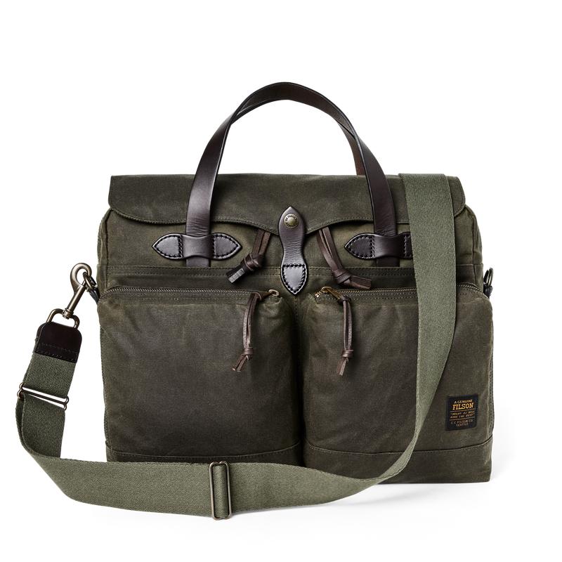 24 Hour Tin Cloth Briefcase - Otter Green