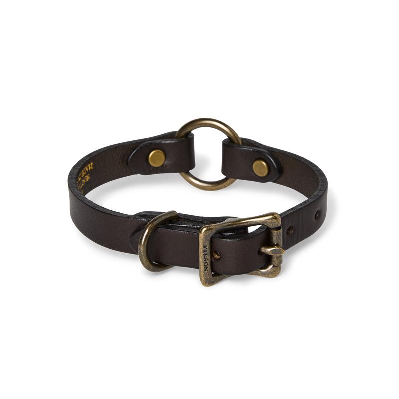 Bridle Leather Puppy Collar - Brown
