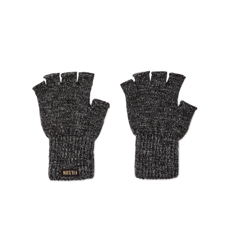 Fingerless Knit Gloves - Charcoal