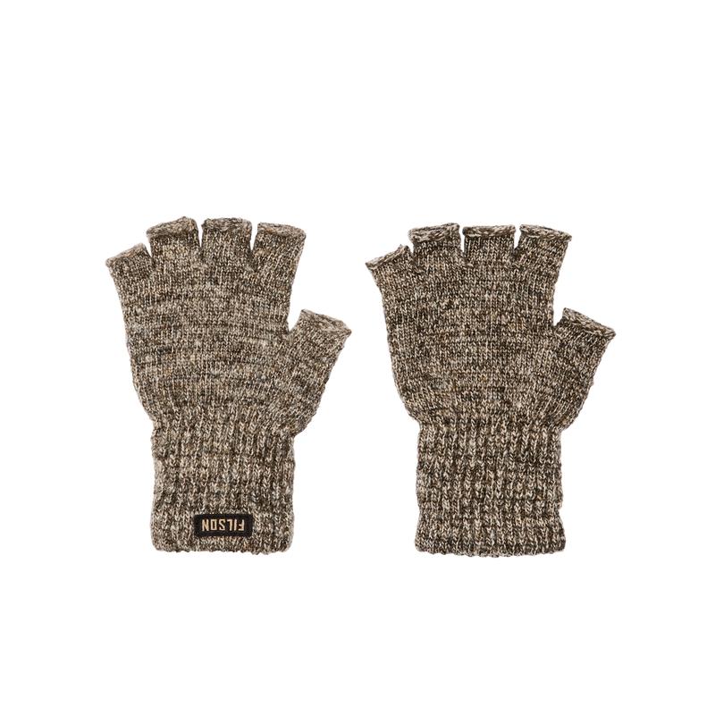 Fingerless Knit Gloves - Root Heather