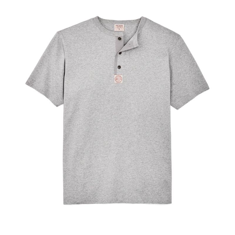 Frontier Henley T-shirt - Heather Gray