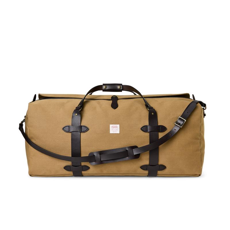 Large Rugged Twill Duffle Bag - Tan