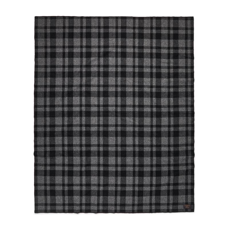 Mackinaw Wool  Blanket - Charcoal Black