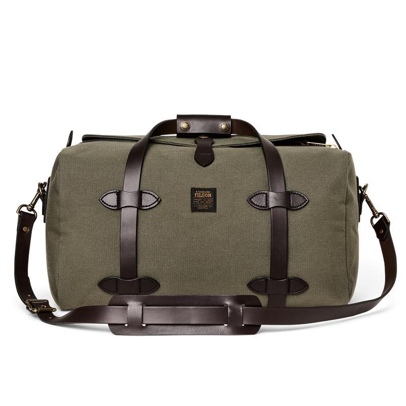 Small Rugged Twill Duffle Bag - Otter Green