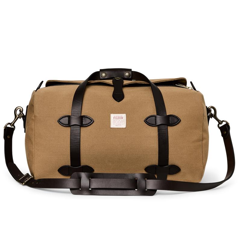 Small Rugged Twill Duffle Bag - Tan