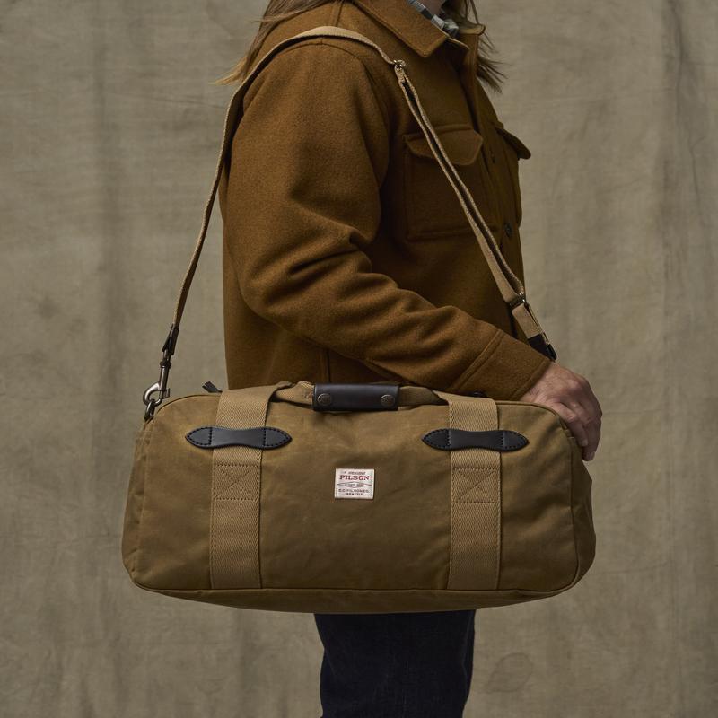 Small Tin Cloth Duffle Bag - Dark Tan