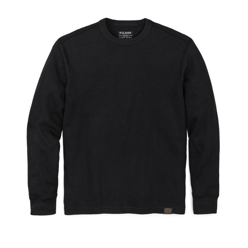 Waffle Knit Thermal Crewneck - Navy